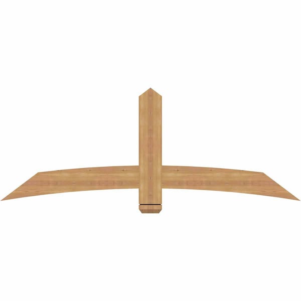Ekena Millwork Bellingham Timber Gable Bracket, Western Red Cedar, 72"W x 27"H x 1 1/2"D x 5 1/2"F, 9/12 Pitch GBW072X27X0206BEL00SWR - main
